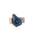 14k Blue Topaz Ring