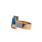 14k Blue Topaz Ring