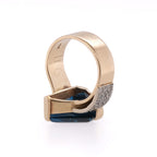 14k Blue Topaz Ring