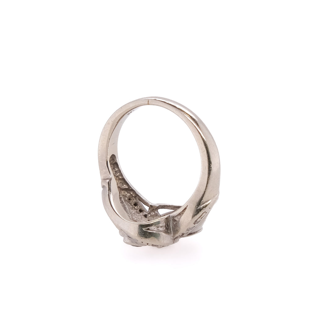 14k Blue Diamond Ring