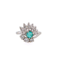 18k Emerald & Diamond Ring