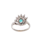 18k Emerald & Diamond Ring