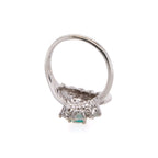 18k Emerald & Diamond Ring