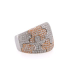 18k Diamond Puzzle Ring