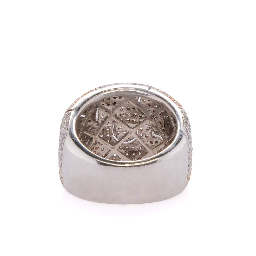 18k Diamond Puzzle Ring