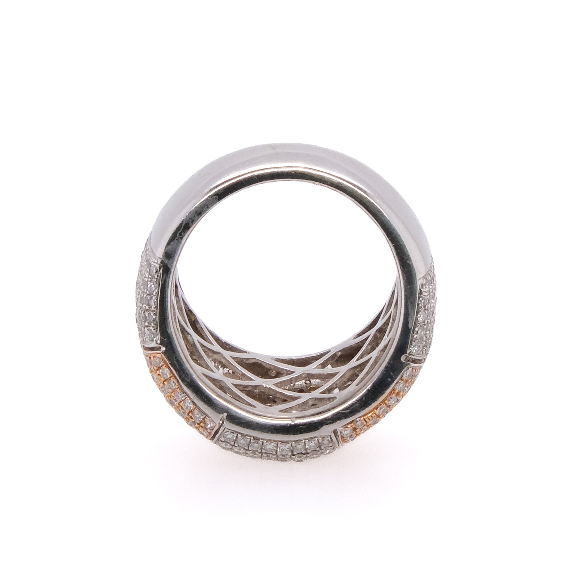 18k Diamond Puzzle Ring