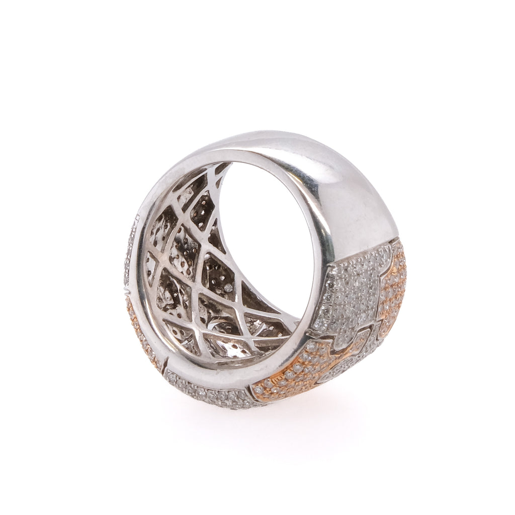 18k Diamond Puzzle Ring
