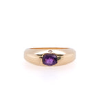14k Amethyst & Diamond Ring