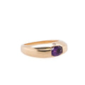 14k Amethyst & Diamond Ring