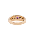14k Amethyst & Diamond Ring