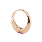 14k Amethyst & Diamond Ring