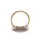 18k Sapphire & Diamond Art Deco Ring
