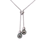 14k Pearl & Diamond Necklace