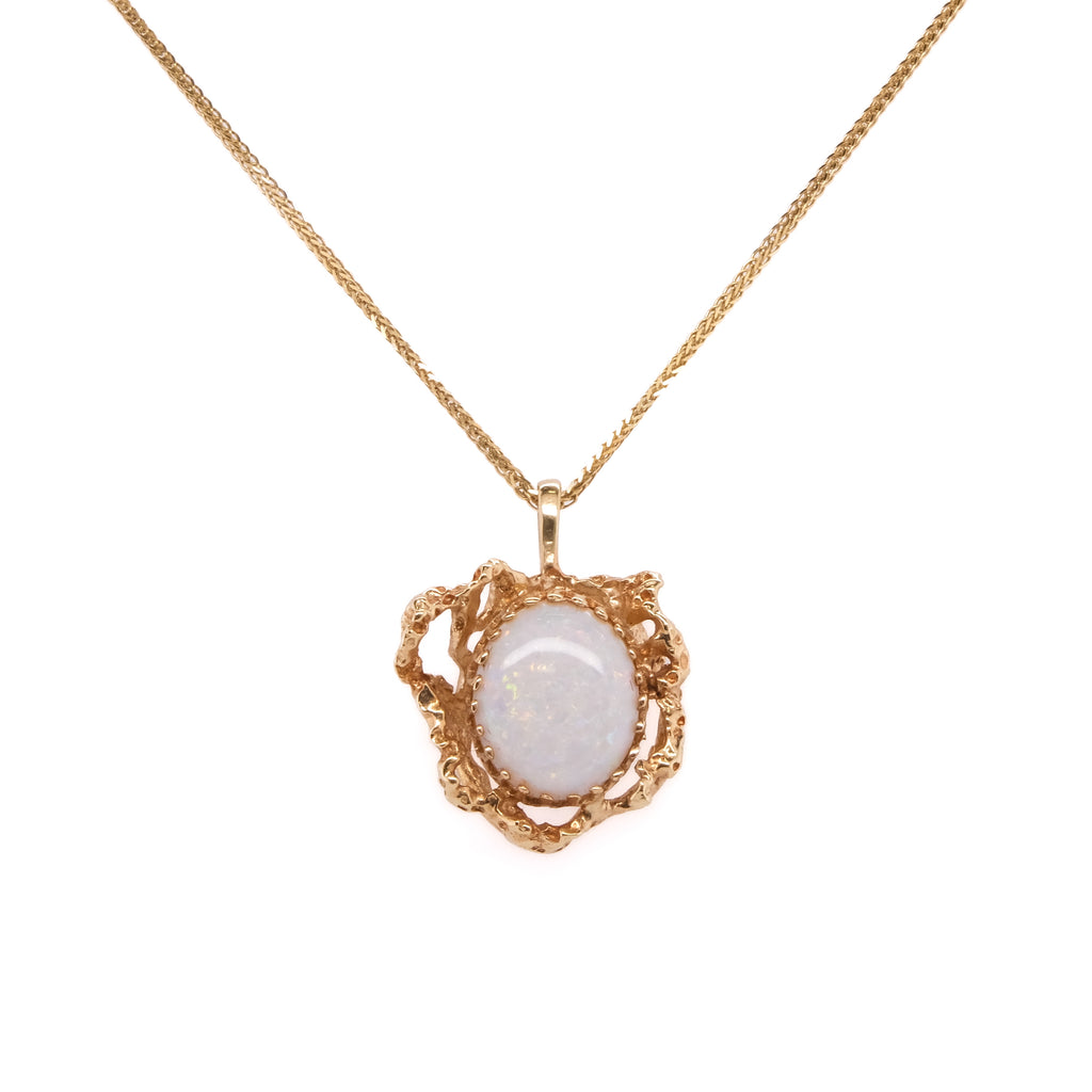 14k Opal Necklace