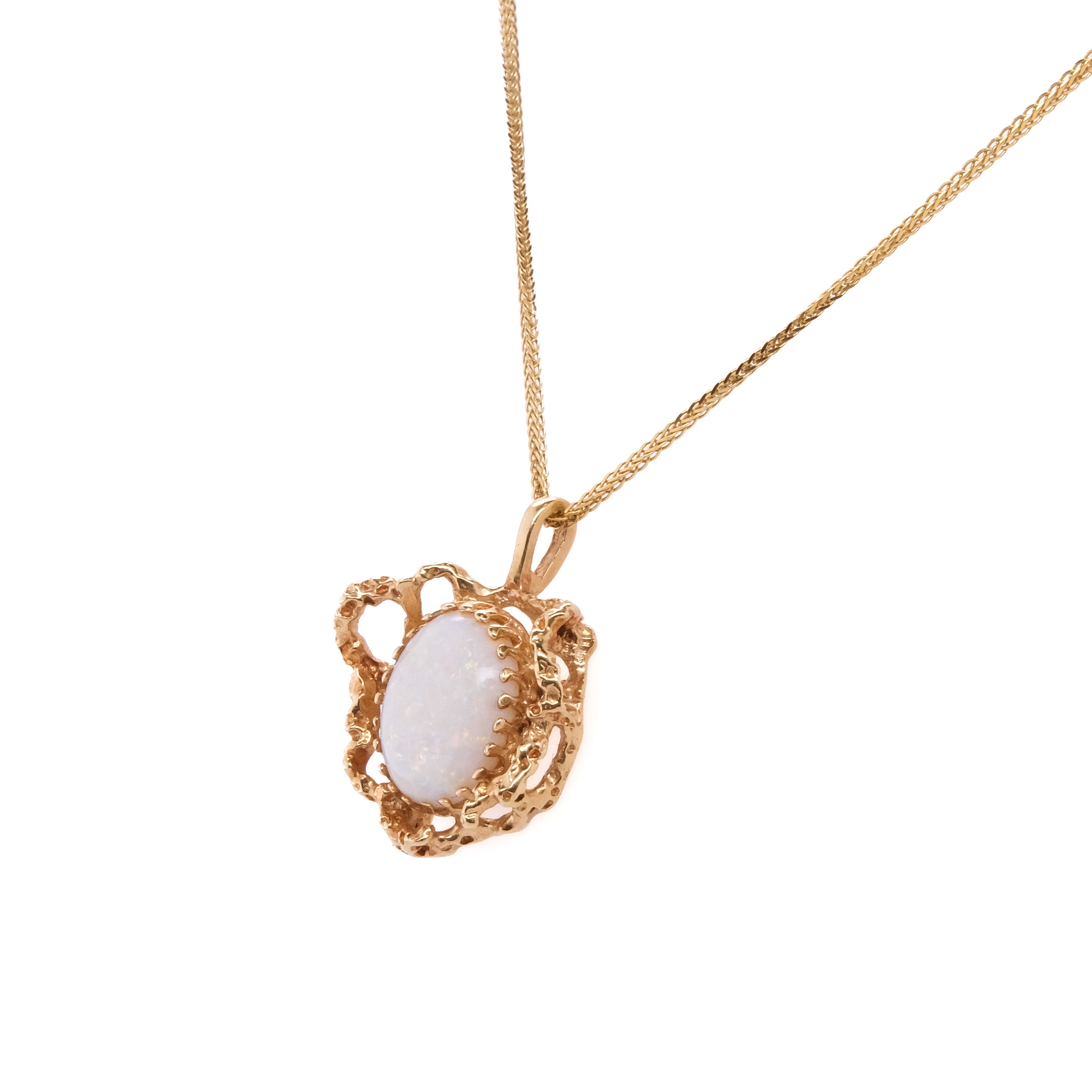 14k Opal Necklace