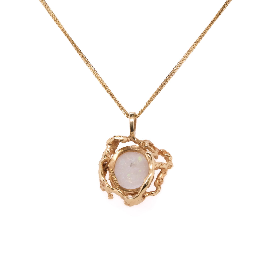 14k Opal Necklace