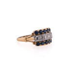 18k Sapphire & Diamond Ring