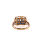 18k Sapphire & Diamond Ring