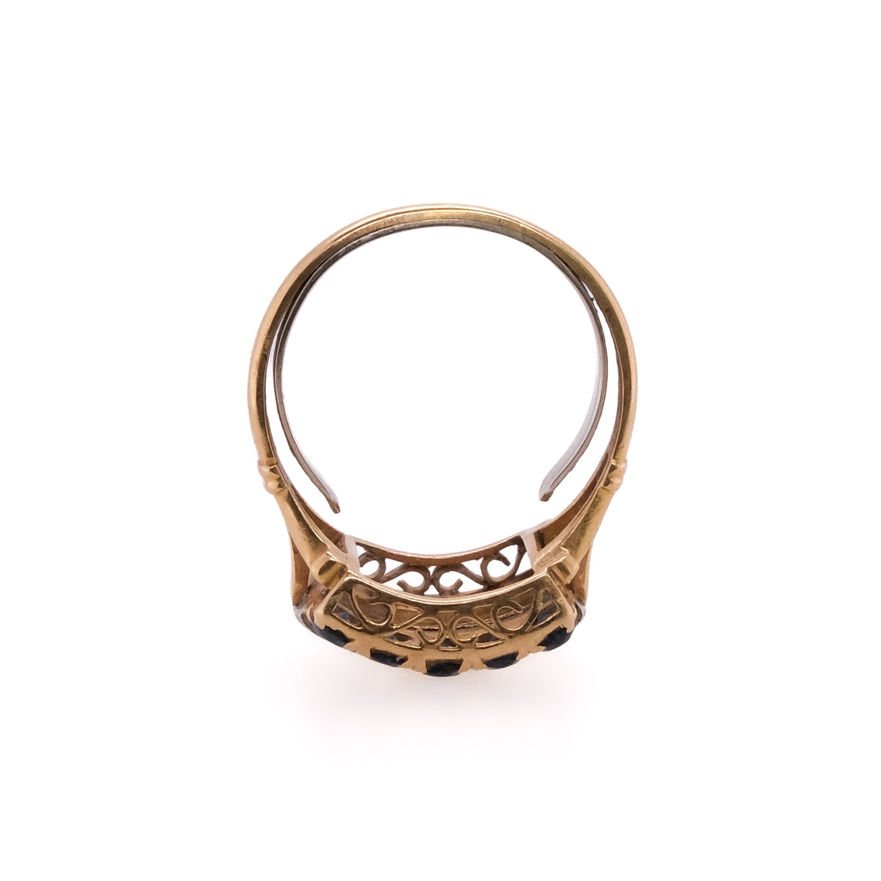 18k Sapphire & Diamond Ring