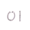 14k Diamond Hoop Earrings