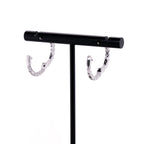 14k Diamond Hoop Earrings