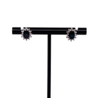 14k Sapphire & Diamond Earrings