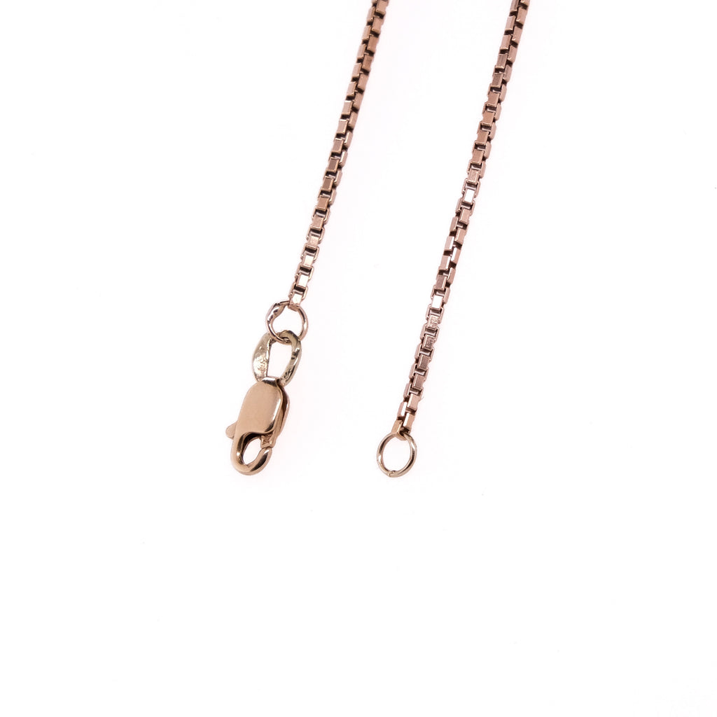 14k Sapphire & Diamond Pendant on 10k Chain