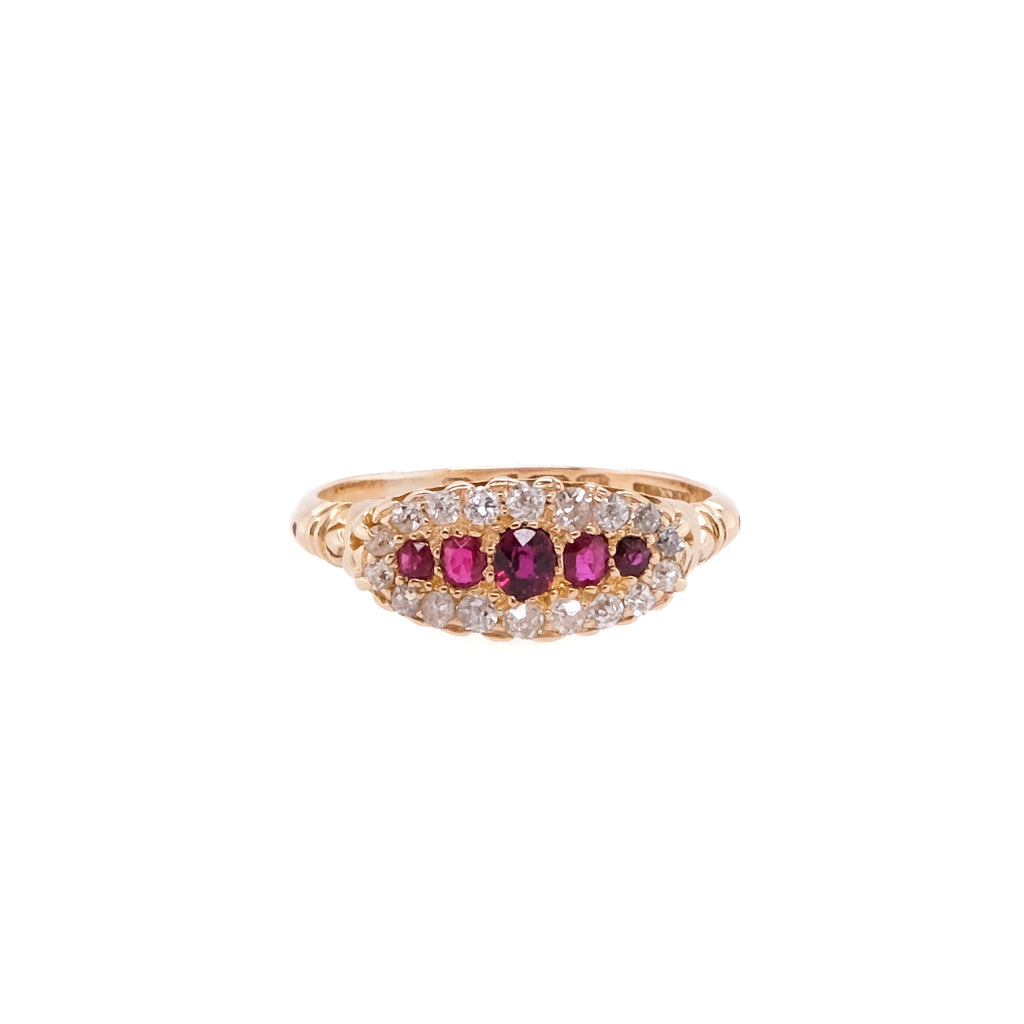 18k Ruby & Diamond Ring