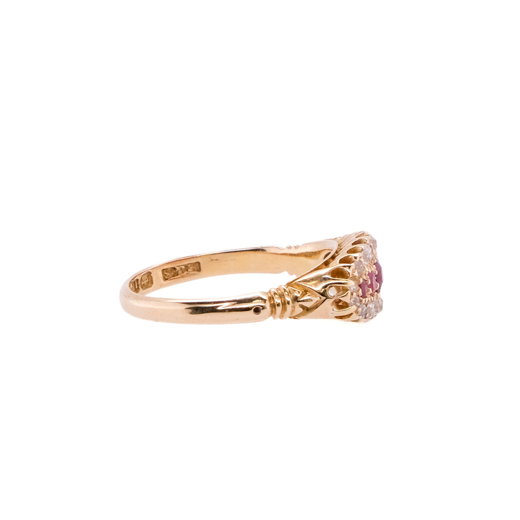 18k Ruby & Diamond Ring