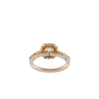 18k Princess Cut Natural Diamond Ring