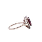 14k Garnet & Diamond Ring
