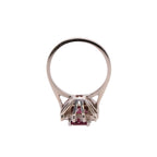 14k Garnet & Diamond Ring