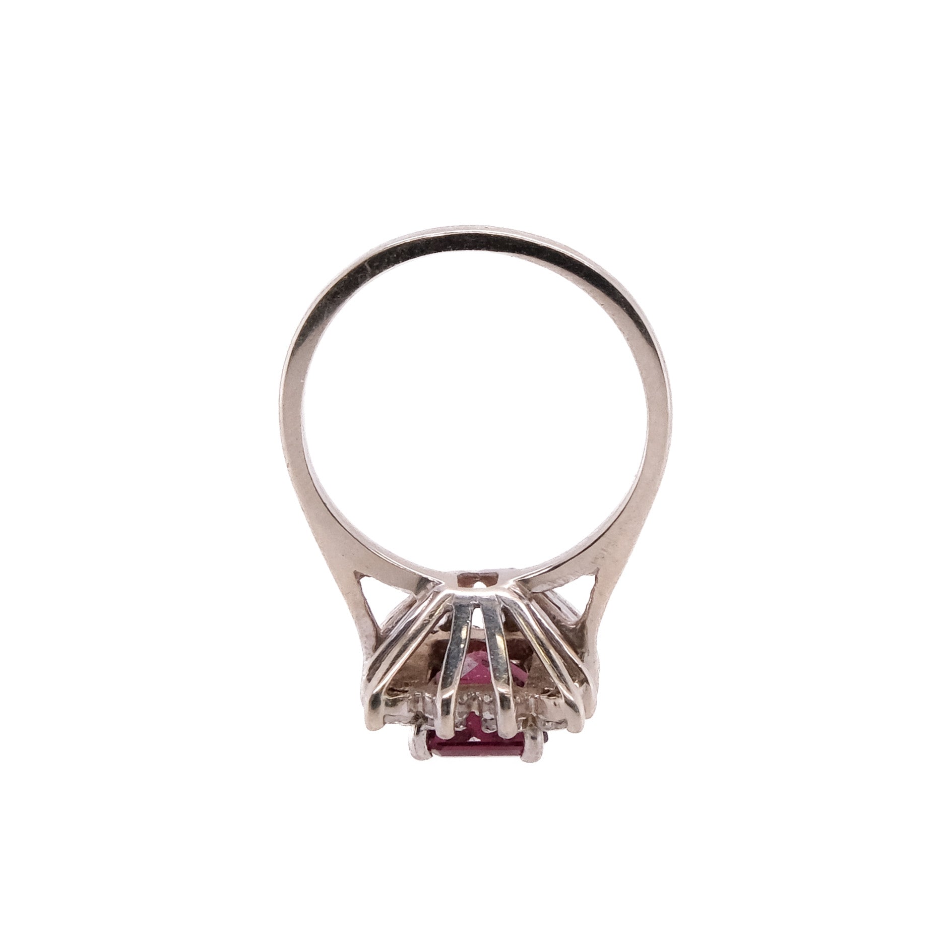 14k Garnet & Diamond Ring