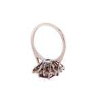 14k Garnet & Diamond Ring