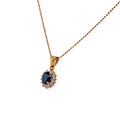 18k Sapphire & Diamond Necklace