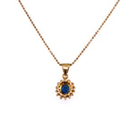 18k Sapphire & Diamond Necklace