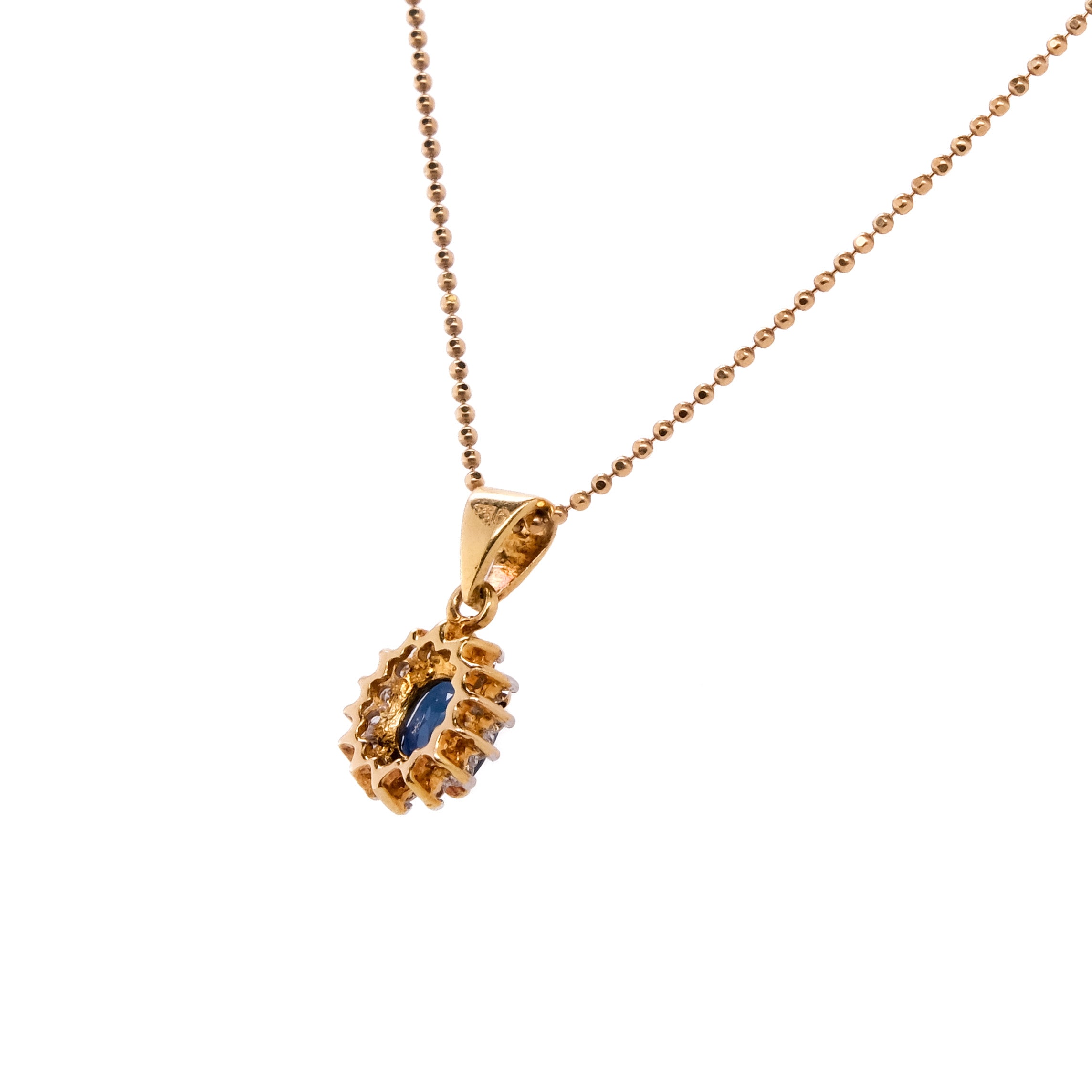 18k Sapphire & Diamond Necklace