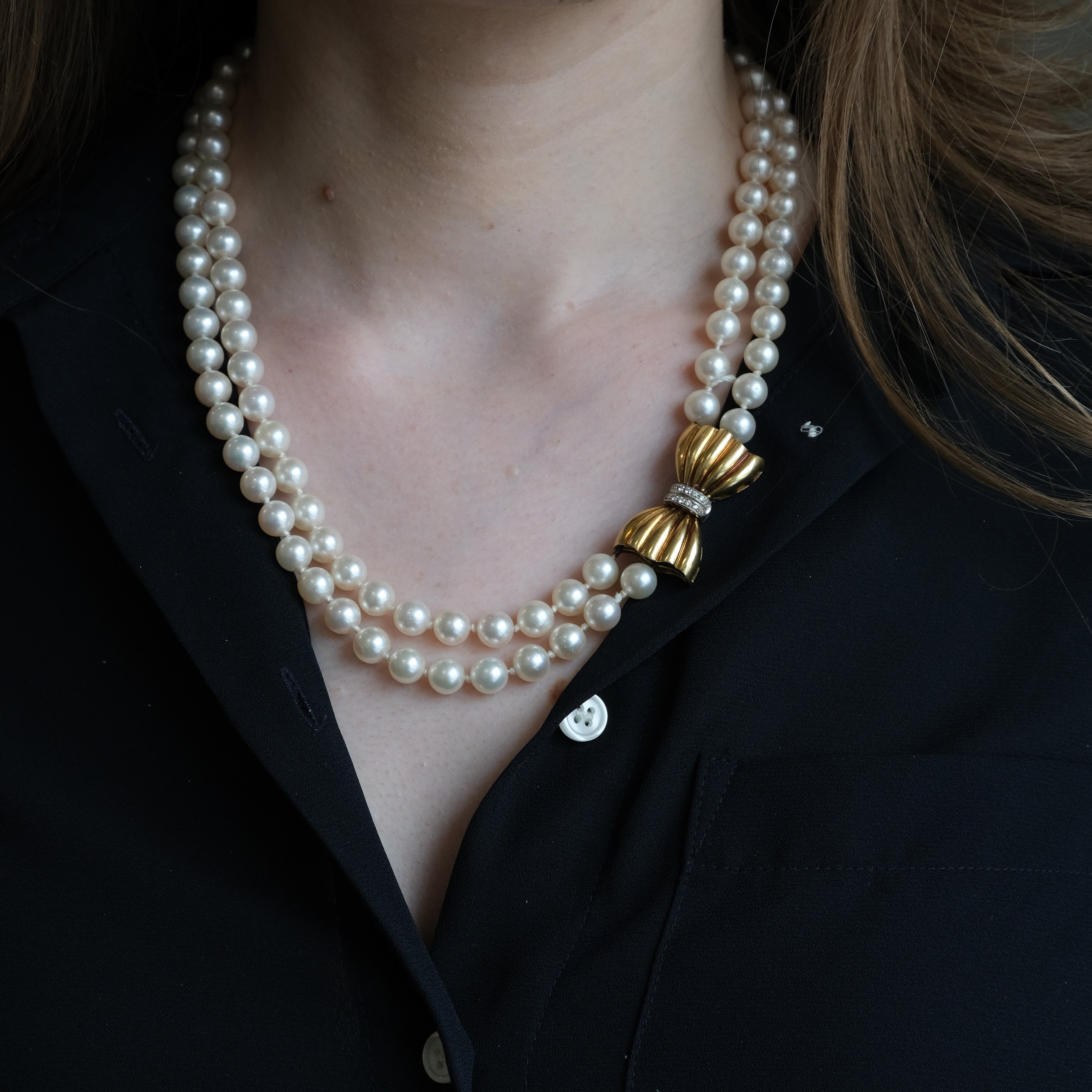 18k Pearl Necklace