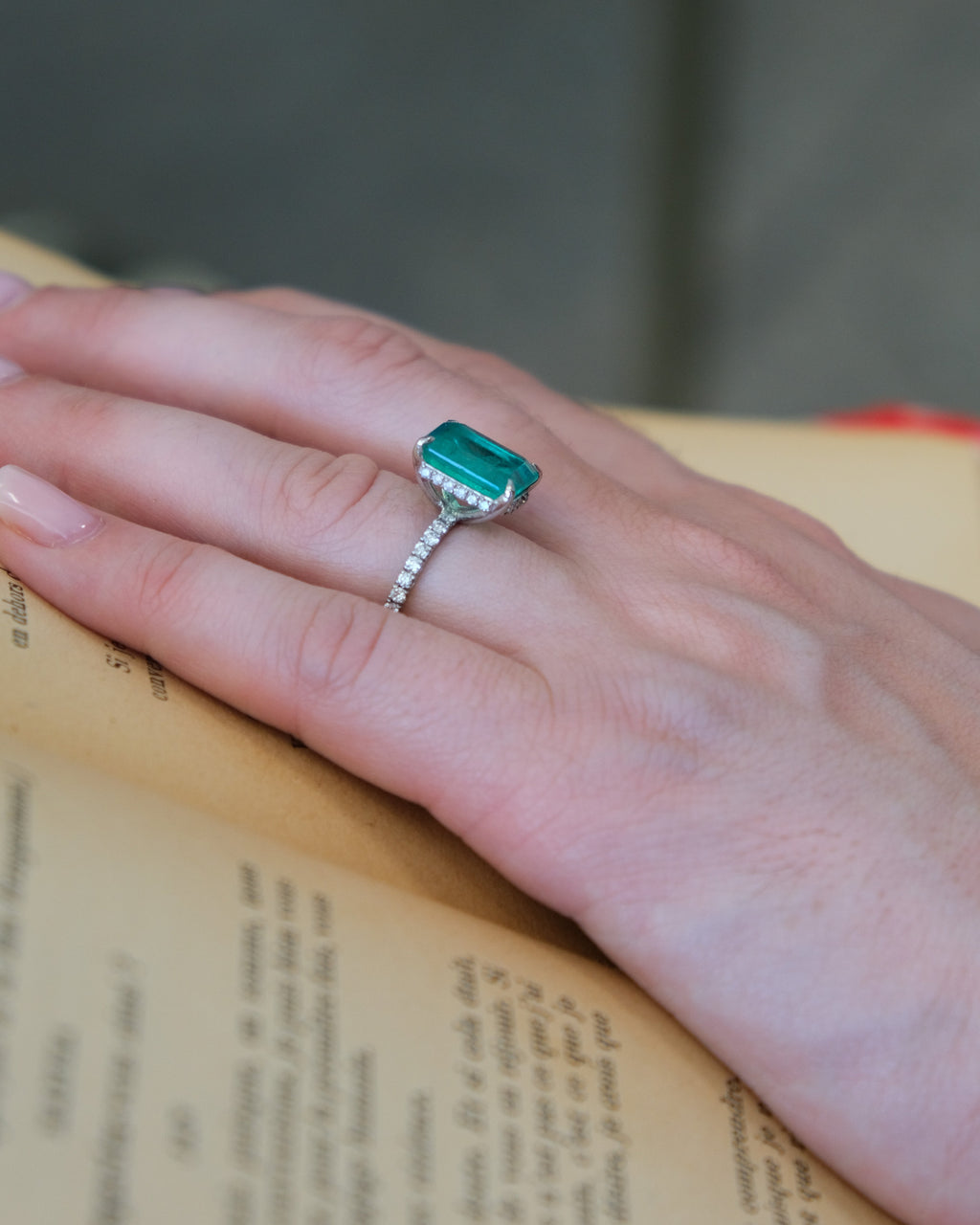 Sofia Emerald & Diamond Ring