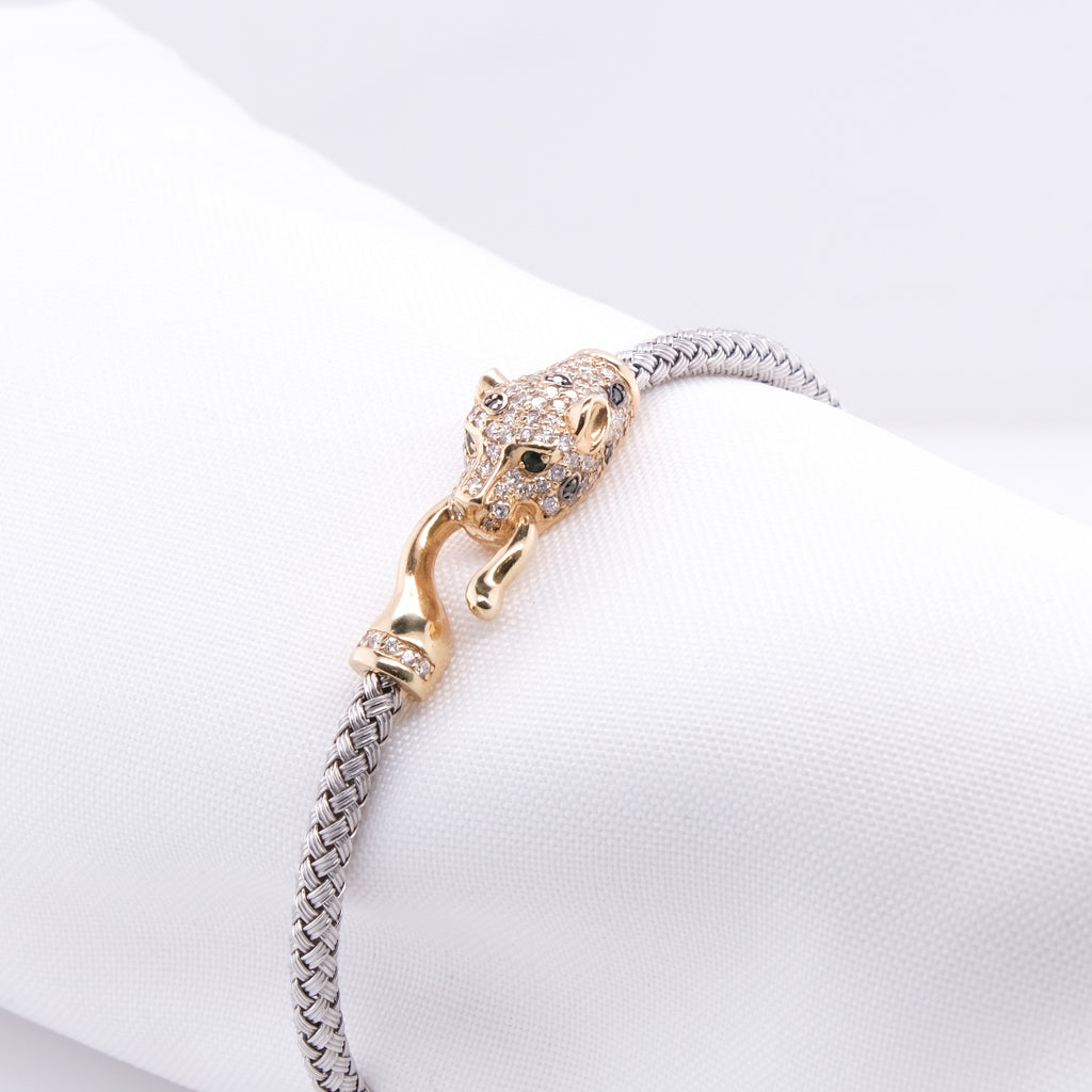 14k Effy Panther Bracelet