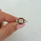 18k Ruby & Diamond Ring