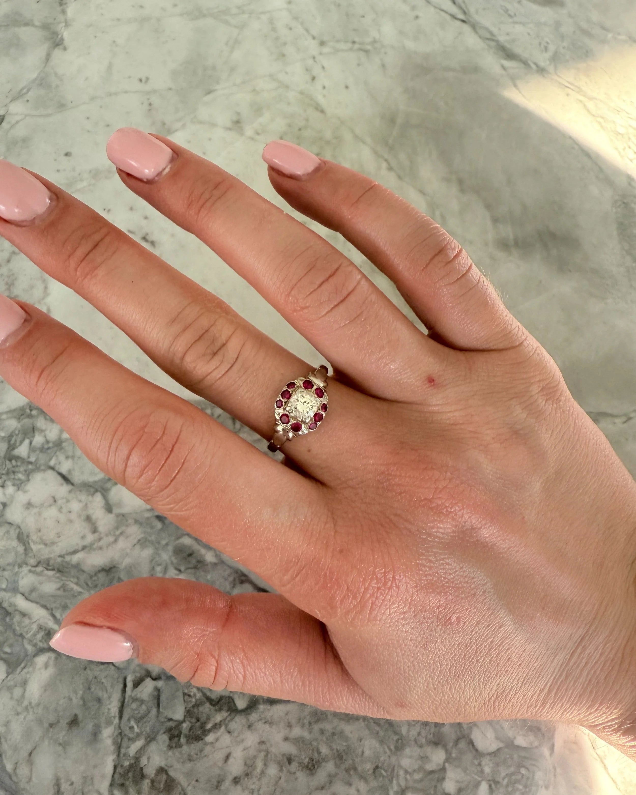 18k Ruby & Diamond Ring