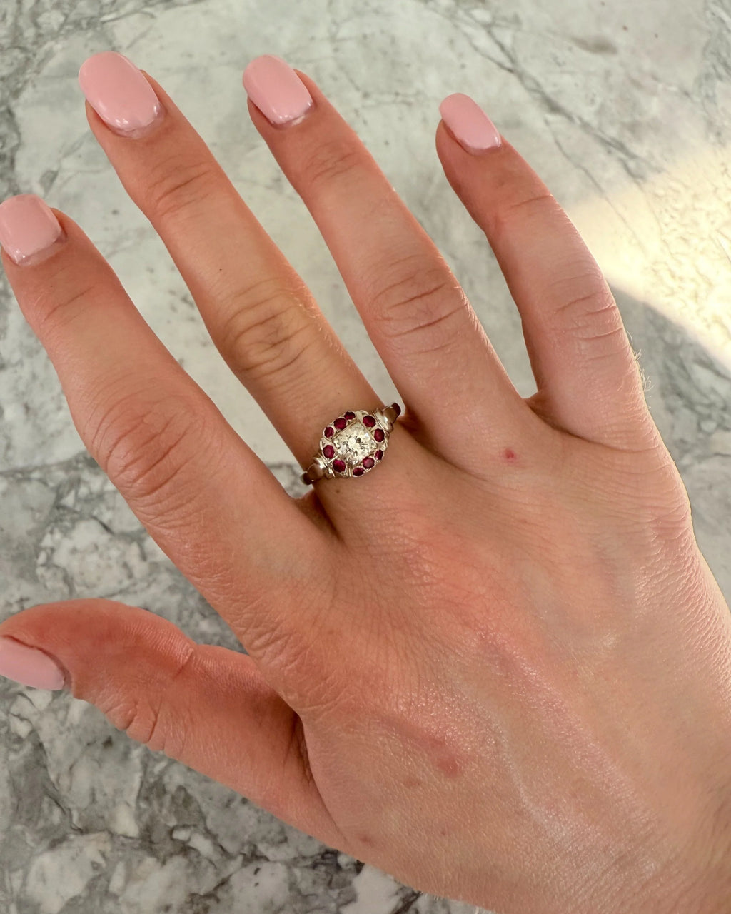 18k Ruby & Diamond Ring