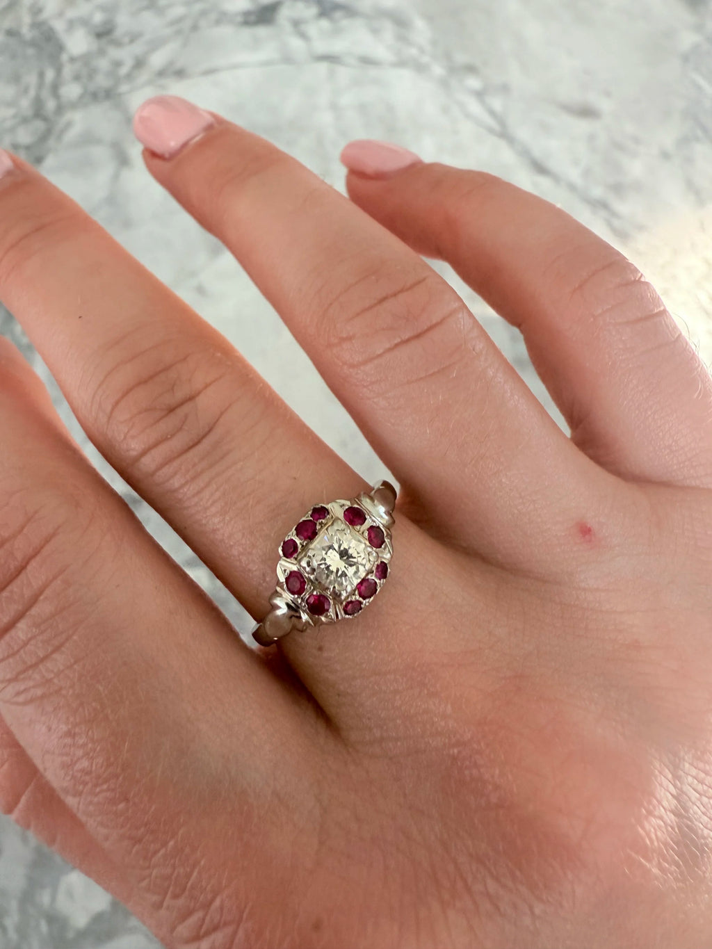 18k Ruby & Diamond Ring