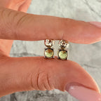 14k Peridot Studs