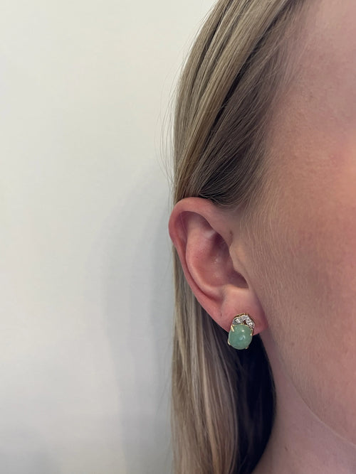 14k Jade Earrings