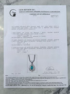 18k Emerald & Diamond Necklace