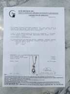 14k Black Star Sapphire & Diamond Necklace