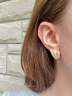 14k Wing Diamond Earrings
