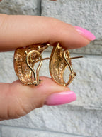 14k Wing Diamond Earrings